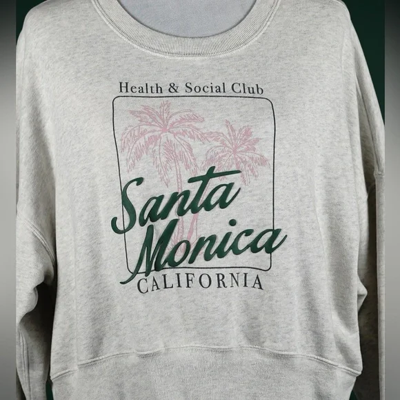 Abercrombie & Fitch Santa Monica Graphic Sweatshirt Soft A&F Collection – Size L - Picture 5 of 17